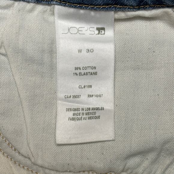 JOE'S Jeans Bermuda High Waisted Fray Hem Cut Off Denim Jean Short Jorts Size 30 - Picture 4 of 6